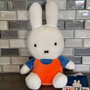 MIFFY IN OVERALLS Sitting Plush / Kawaii / 8”/ Color Your World with Miffy / NEW